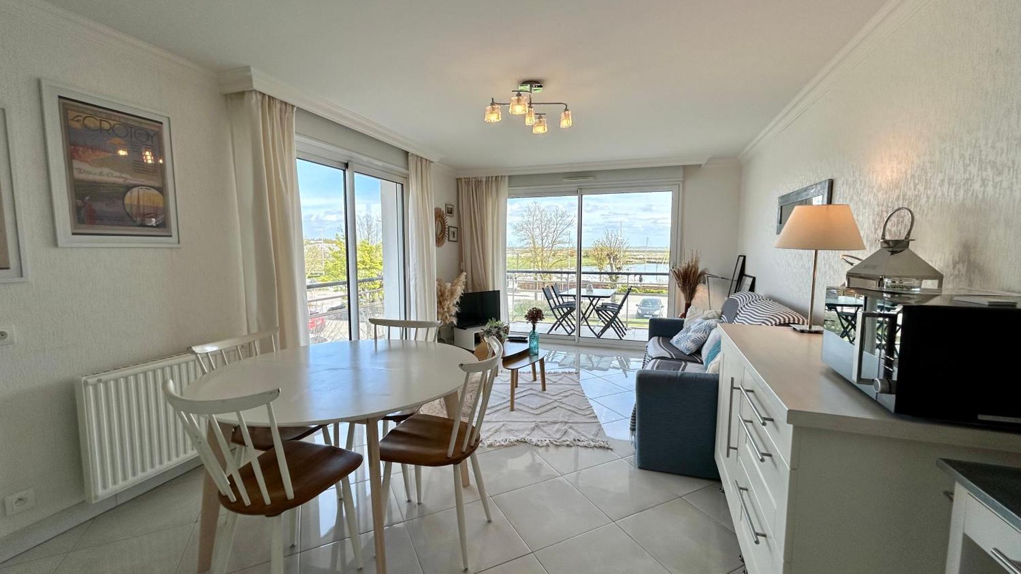 Pointe De Sel, Appartement Face Au Port Du Crotoy 勒克罗图瓦 外观 照片